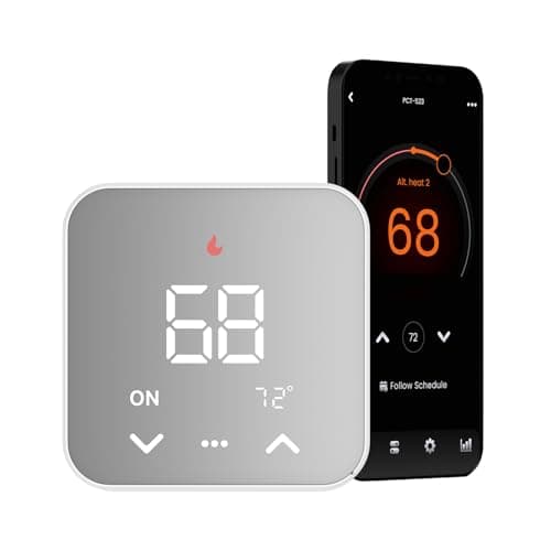 Smart Thermostats for Home, WiFi Thermostats Compatible with Alexa and Google Assistant,7day x 8period Programmable Control Tuya/Smart Life, Energy Saving, C-Wire Require - Image 1