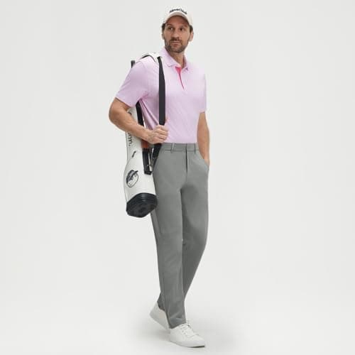 M MAELREG Men's Golf Pants 30"/32"/34" Stretch Dress Pants Lightweight Breathable Quick Dry Slacks Trousers Pockets Iron Gray - Thumbnail 6