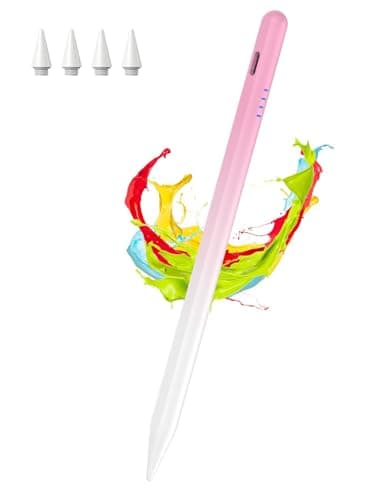 Stylus Pen for iPad Pencil 10th Generation with Palm Rejection & Tilt, Kenkor Digital Pen for Apple iPad(2018-2025) 6/7/8/9/10/11th(A16), Pro 11"/12.9"/13"/M4, Air 3/4/5th/M2/M3, Gradient Pink