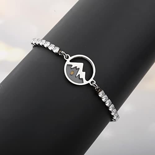 YLWJSP Mustard Seed Bracelet Christian Gift Mustard Seed Jewelry Bracelet Faith Gift Inspirational Jewelry Religious Gift for Women (mountain seed Br) - Thumbnail 4