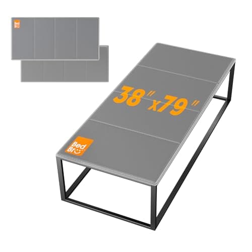 BedBro Twin XL Bunkie Board 10mm (38" x 79") – Grey Under Mattress Support, Anti-Sag & Noise-Free, Breathable Low Profile Bed Board for Metal Frame, Platform & Slatted Beds - Image 1