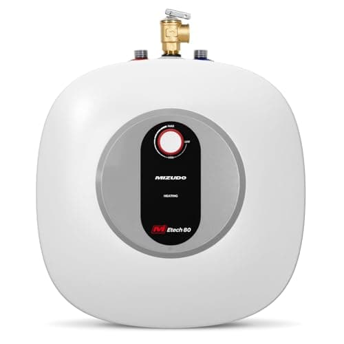 MIZUDO Electric Mini Tank Water Heater - 8.0 Gallon Point of Use Instant Hot Water Heater for RV, Camper, Kitchen, Food Truck, 120V 1440W, Under Sink, Wall or Floor Mounted, Easy to Install - Image 1