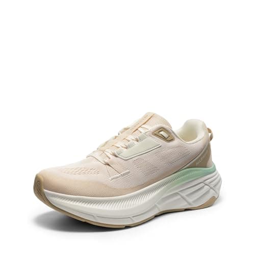 ALLSWIFIT Women's Walking Shoes Cushion Running Tennis Non-Slip Comfortable Workout Gym Athletic Breathable Fashion Sneakers ActiveLite,Size 7,Cream,AWUMRS2507 - Image 1