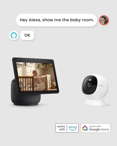 youkey Magnetic Indoor Security Camera Wireless, 2K Battery Powered Camera, No Subscription, Built-in 8GB Storage, Wire-Free for Renters, Compatible with Alexa & Google, Pet/Baby Monitor(S320) - Thumbnail 6
