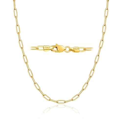 Pekttal 18k Gold Plated Chain Necklace for Women - Image 1