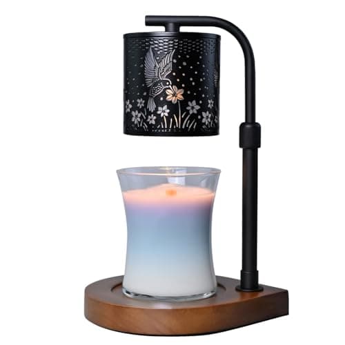 Eandisom Candle Warmer Lamp Timer - Hummingbird Candle Lamp Warmer, Birthday Gifts for Women, Mothers Day Gifts for Mom, House Warming Gifts New Home, Candle Warmer for Jar Candles with 2 Bulb - Thumbnail 2