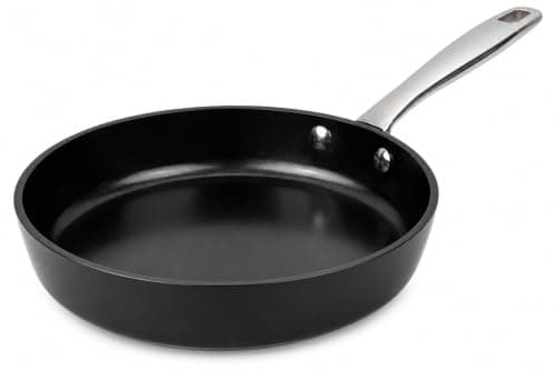 Alva Maestro 9.5-Inch Ceramic Nonstick Frying Pan, PFAS-Free Non Toxic Egg Pan, Induction Safe Big Skillet with Stainless Steel Handle, Heavy-Duty Aluminum, PTFE & PFOA Free, Black - Image 1