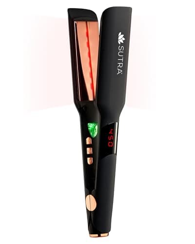 Sutra Professional IR2 Flat Iron, 1.5" - Ionic Infrared Hair Straightener with Adjustable Temperature, Auto Shut-Off & Swivel Cord - Straight Iron for Straightening Hair - Image 1