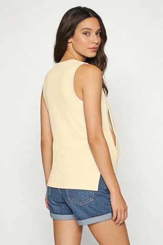 MYHALF Nursing Tank Tops Women Friendly Zip Sleeveless Breastfeeding Shirts Mama's Dairy Farm Print Maternity Clothes Apricot - Thumbnail 5