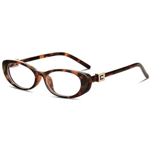 YMRFW Oval Blue Light Blocking Glasses for Women Retro 90s Glasses Computer TV Eyeglasses Anti Eyestrain - Image 1