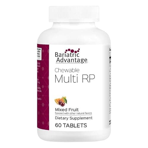 Bariatric Advantage Chewable Multi RP Multivitamin - for Bariatric Surgery Patients - with Iron, Copper, Vitamin C, A, Zinc & More - 100% DV of 18 Nutrients - Mixed Fruit - 60 Count - Image 1