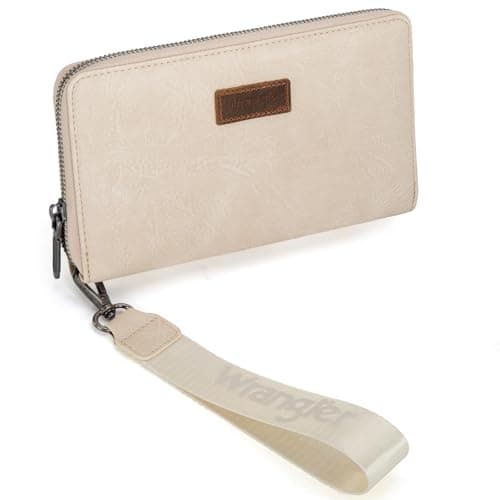 Wrangler Womens Wallet Wristlet Long Purse Designer Clutch Large Capacity Credit Card Holder for Women Men - Image 1