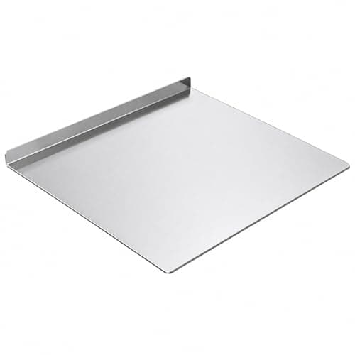 Stainless Steel Cutting Board with Lip, Dishwasher Safe Prep Surface for Kitchen Counter, Metal Chopping Boards for Meat, Vegetables, Dough & Daily Us (12x12in) - Image 1