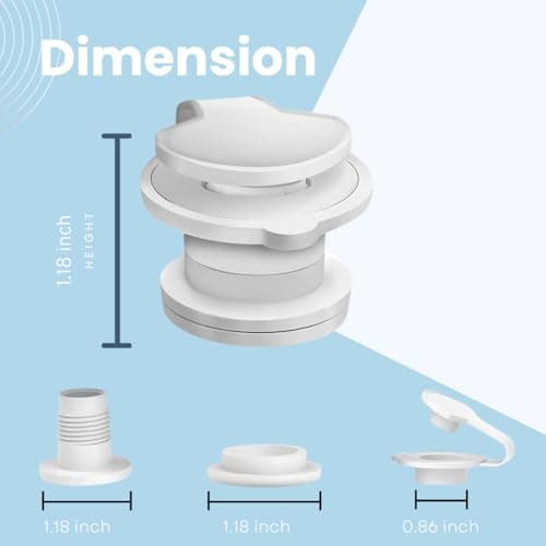 1" Cooler Drain Plug Replacement for Coleman Coolers-1 inch Shaft Length Cooler Drain Plug Kit, Cooler Parts Accessories Fits Most Coolers - Thumbnail 6