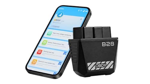 2026 B28 Bluetooth 5.3 OBD2 Scanner, Engine System Exclusive Diagnostic Tool, Does Not Support ABS/SRS/Airbags, Free App, 1000+ Engine Codes, OBD-Powered, Compatible with iOS/Android, 1996+ Vehicles