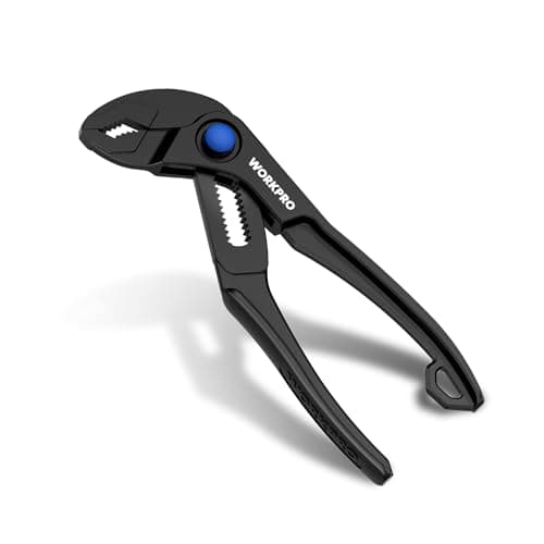 WORKPRO Mini Water Pump Pliers, 4-Inch Groove Joint Pliers for Tight Spaces - Image 1