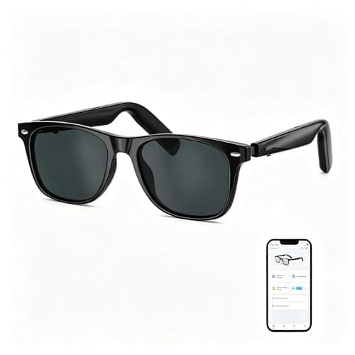 AI Glasses for Men & Women, Smart Glasses Powered by ChatGPT, AI Real-time Translation with 107 languages, 11H Music Play, Bluetooth Sunglasses with Polarized Lens, UV Protection for Daily Use, Travel - Image 1