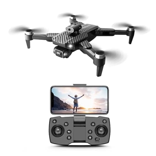4K Dual-Camera Drone with GPS for Adults & Teens - Foldable RC Quadcopter with Auto Focus, 30 Mins Flight Time, Follow Me, Waypoint Flight, Headless Mode, 6-Axis Gyro, One-Key Emergency Stop - Black - Thumbnail 4