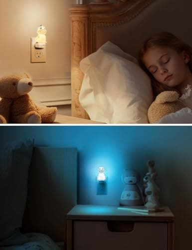 L LOHAS LED Plug in Night Light for Kids,2-Pack 3D Cute Dinosaur Night Lights with Dusk to Dawn Sensor, RGB+Soft White 3000K Dinosaur Night Light,Christmas Birthday Gift Nightlight for Kids,Room Decor - Thumbnail 6