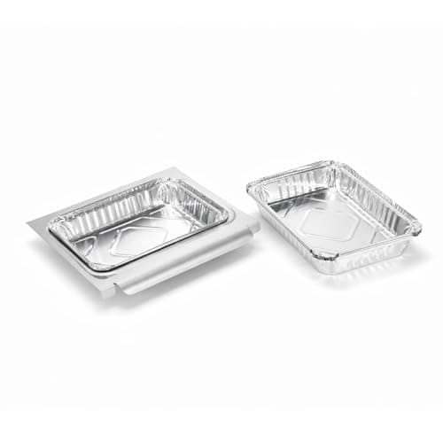 BLUES GRILL PARTS 67047 Catch Pan Kit with 5Pcs Aluminum Liner - Grease Drip Tray 6415/83156 Replacement for Weber Spirit/Spirit II 200/300, Genesis/Genesis II LX 200/300 & Traveler Grills - Image 1