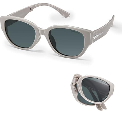 BENEUNDER Women's Polarized Sunglasses - UV400 Trendy Folding Lightweight Shades, Retro Classic Designer Style - Image 1