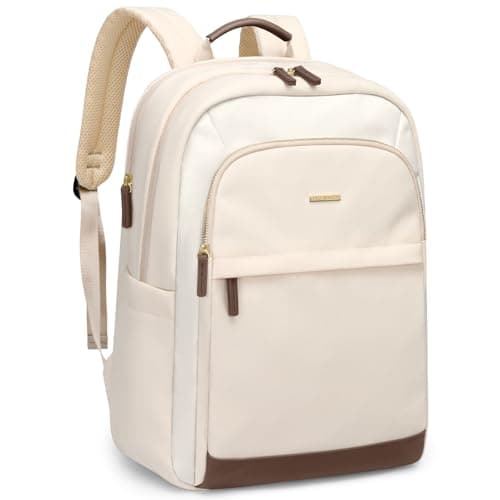 GOLF QUALITY Laptop Backpack for Women Travel Carry On Bag Weekender Business Multilayer Personal Item Backpack,16 Inch,WApricot - Image 1