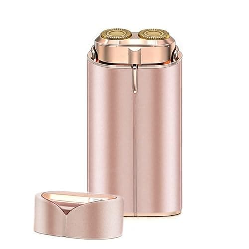 Facial Hair Removal for Women Face, Painless Lady Shaver with LED Light, USB Rechargeable,Dual-Blade Design, Portable Electric Razor Hair Remover Device for Arms/Underarm/Peach Fuzz - Image 1