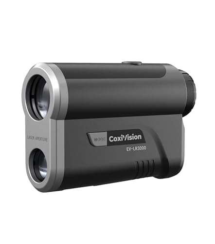 CoxiVision 3000 Yard HD Range Finder with Slope, 7X Magnification, Red OLED Display, BRD Mode, Angle Compensation, Scan - Image 1