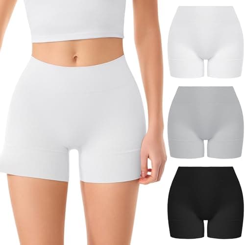 ForeverShaper Slip Shorts for Under Dresses Women, Seamless Anti Chafe Underwear Shapewear Thigh Cooling Biker Short Panties - Image 1