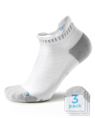 Hephatania Coolmax Performance Ankle Running Socks 3 Pairs Cushion Padded Breathable Athletic Socks for Men Women - Thumbnail 2