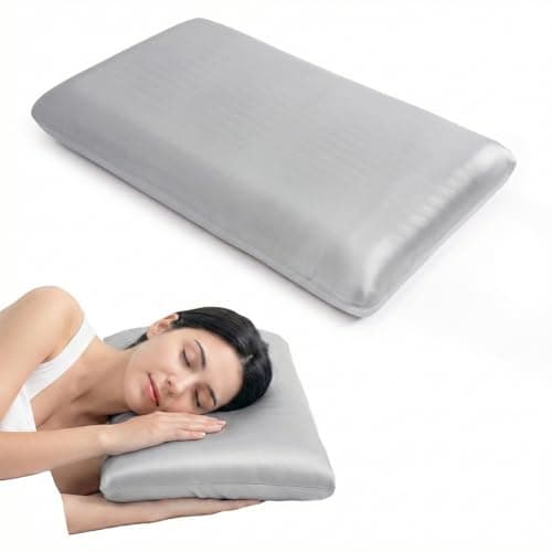 ASRIO Silicone Pillow, Cooling 4D High Resilience Cervical Support for Neck Pain Relief, Hypoallergenic, Ideal for Side Sleepers & Post-Surgery Care (Standard, (Comfort Pillow))