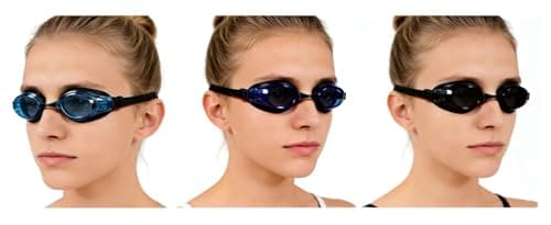 YUENREE 3 Pack Adult Swim Goggles for Men Women Teens Ages 8+ | No Leak Anti-Fog UV Protection | Easy Adjust Non-Slip Strap | with 3 Hard Travel Cases - Thumbnail 4
