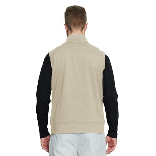 Rouen 1/4 Zip Pullover Mens Golf Vest Athletic Dry Fit Soft Casual Breathable Performance Print Golf Vests For Men - Thumbnail 4