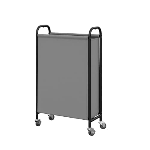 GRANNY SAYS 80L Slim Laundry Hamper with Silent Brake Wheels, Sturdy Metal Frame & Handle, Rolling Laundry Basket for Laundry Room, Bedroom, Bathroom, or RV – Suited for Singles or Couples, Grey - Image 1