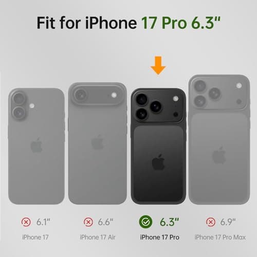 FLIPALM Wallet Case for iPhone 17 Series with Wrist Strap - PU Leather Folio Flip with Credit Card Holder & Kickstand, Protective Cover (Black, for iPhone 17 Pro) - Thumbnail 2