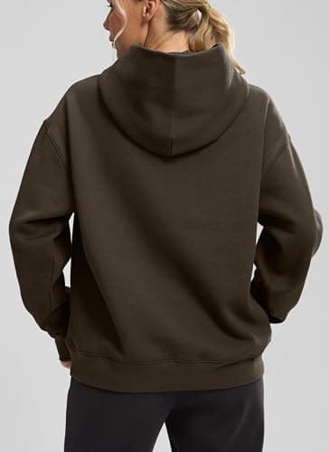 G Gradual Hoodies for Women Oversized Fleece Sweatshirt with Pocket Loose Fit Casual Athletic Workout Pullover, Apricot Brown, X-Large - Thumbnail 4