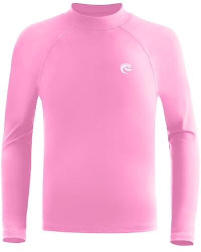 DRONIRING Boys' Long Sleeve Rash Guard, UPF 50+ Swim Shirt Toddler Kids, Quick Dry SPF UV Sun Protection Water Shirts for Beach Surf Swimming - Image 1