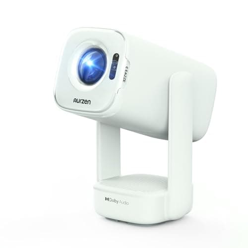 Aurzen D1 air Smart Projector with WiFi and Bluetooth, Built-in APPS, Native 1080P HDR10, 4K Supported, USB-C Powered, Auto Focus/Keystone, DoIby Audio, Portable Outdoor Movie Projector, Green