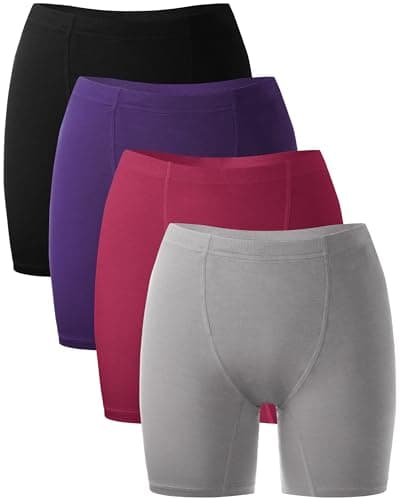 BAMBOO COOL Womens Underwear Boy Shorts Full Coverage Boxer Briefs High Waisted Ladies Panties Soft Stretch Shorts - Image 1