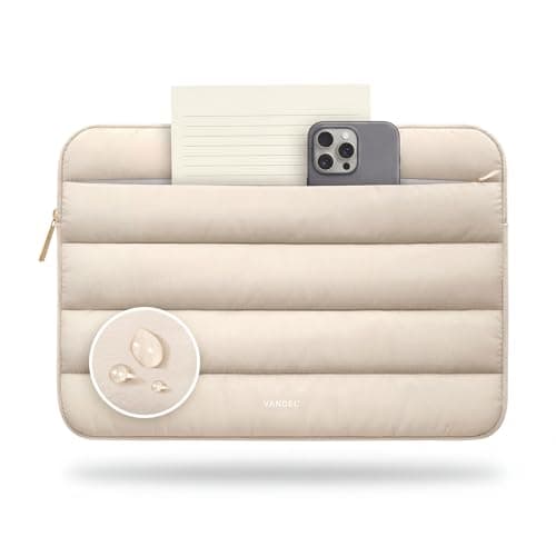 Vandel Puffy Laptop Sleeve Case for 13-14 inch Laptop Sleeve Bag Case 13.3 Inch with Zipper Pocket, Compatible with MacBook Air 13, Pro 14/13 iPad Pro 12.9, HP Dell ASUS, Computer Bag Cover
