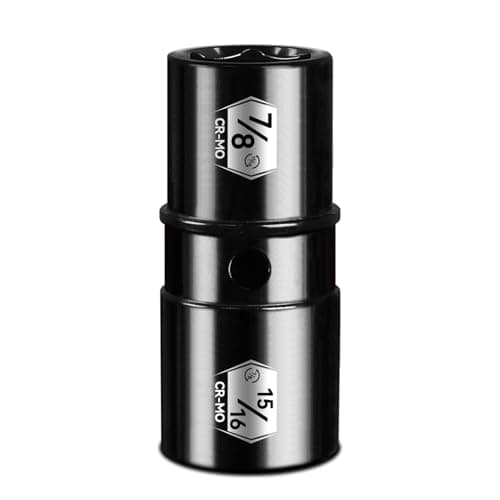 BLACKROBOT 1/2" Drive Impact Lug Nut Socket Set, 7/8" x 15/16" Impact Socket Set, CR-MO, 6-Point, Electroplated Surface for Auto Repair - Image 1