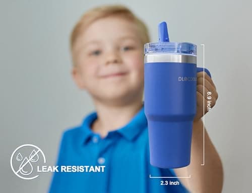 DLOCCOLD 16 oz Stainless Steel Tumbler with Lid and Straw, Double Wall Vacuum Insulated Travel Tumbler with Straw Cover Cap, Cupholder Friendly, Leak Resistant, Reusable Travel Coffee Mug - Thumbnail 4