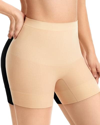 ForeverShaper Shapewear Tummy Control Seamless Slip Shorts for Under Dress Breathable Anti Chafing Shaper Shorts for Women