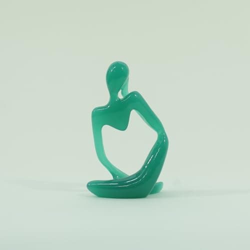 YeseeYe Bookshelf Decor Thinker Statue - Abstract Art Reading Sculpture Modern Home Decoration Figurine for Living Room Office Shelves Coffee Table Desk Decor - Thumbnail 5