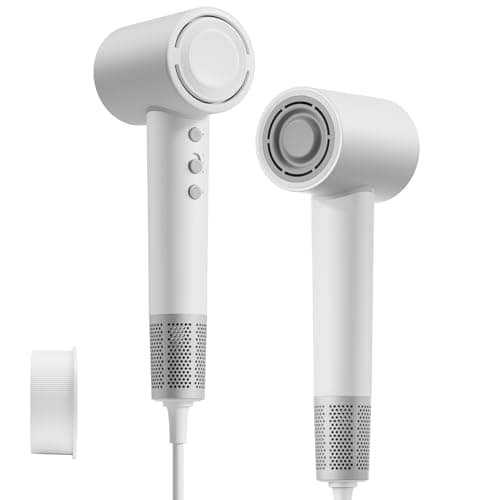 ISHEEP Portable Travel Hair Dryer,400 Million Negative Ionic Blow Dryer 112,000 RPM High Speed Low Noise Self-Cleaning Intelligent Temperature Control 1200W,GC-SF - Image 1