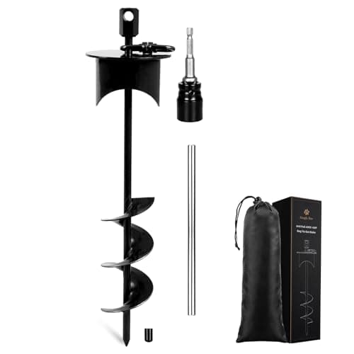 Snagle Paw Dog Tie Out Stake with Lock-Cap Prevents Pulling Out - Heavy Duty No Tangle Dog Stake for Outside,Yard, Beach & Camping - Rust Proof Ground Anchor for Dog Cable,Leash,Tether,up to 220 lbs - Image 1