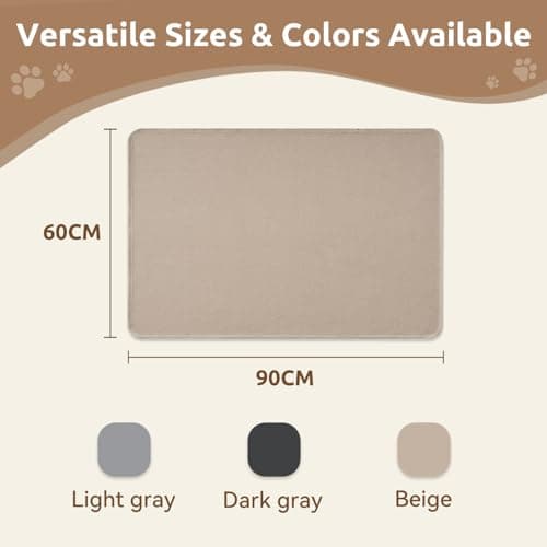 MontVoo Washable Dog Bed Cover, Absorbent Quick Dry Pet Bed Sheet, Easy Hair Removal Couch Covers for Dogs/Cats, 24x35 Inches, Waterproof PU Backing Dog Bed Mat for Car Seat, Crate, Cover Only, Beige - Thumbnail 6