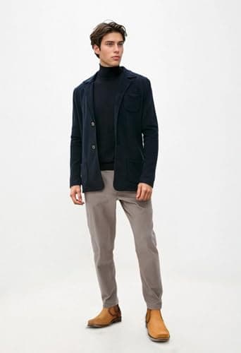 ArcBrothers Mens Western Cowboy Boots,Slip-on Chelsea Boots for Men Casual Ankle Boots - Thumbnail 3