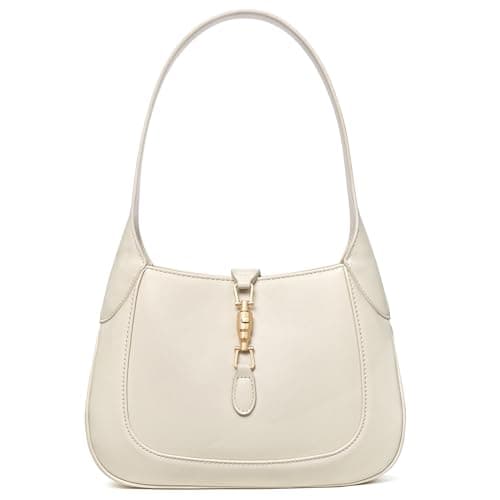 BOSTANTEN Shoulder Bag Lightweight Vegan Leather Purses for Women Designer Handbag Trendy Top-Handle Bag Beige - Image 1