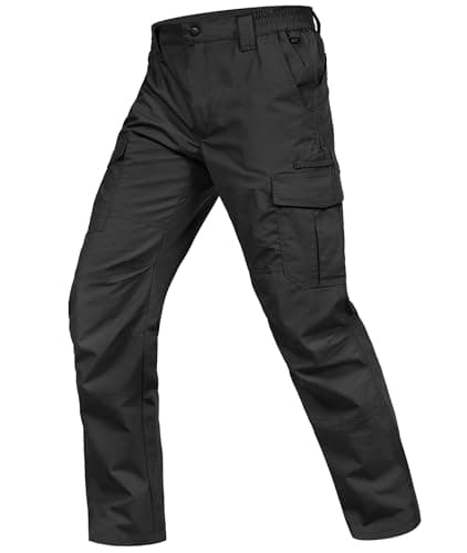 Zoofly Hiking Pants for Men Lightweight Ripstop Mens Cargo Work Pants Water Resistant Pantalones Hombre with Pockets Black 36W*30L - Image 1